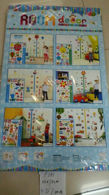 FDH Home decoration sticker 50*70CM Children's card details Picture