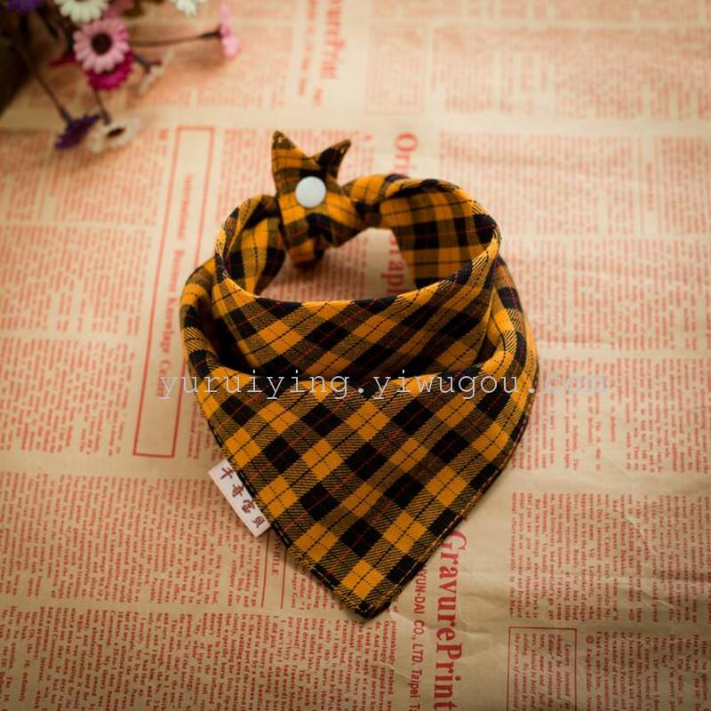New checkered triangular baby wipes, double-layer snap bibs available in multiple colors