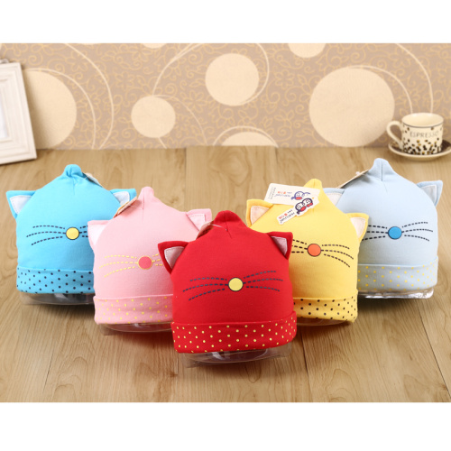 Baby pullover hat Cotton baby hat Warm woolen hat for boys and girls