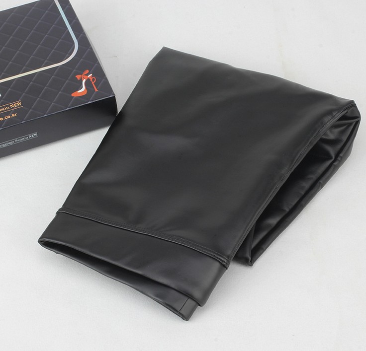 High-elastic magic slimming pu leather pants, fleece anti-cracking, hip-lifting, warm and elastic leggings details Picture