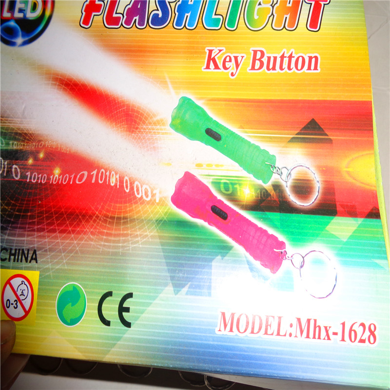 Children's toy 1628 flashlight, event gift, keychain, LED night light, luminous pendant, factory direct sales details Picture