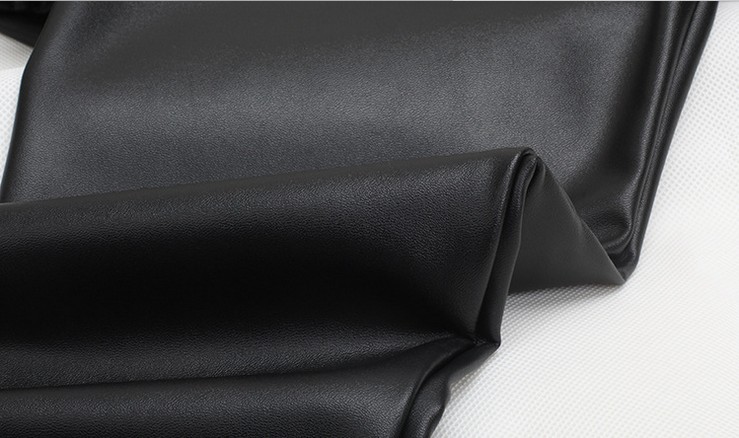 Fleece washed PU leather pants for women, high-waisted and slimming faux leather leggings for outerwear Specification image