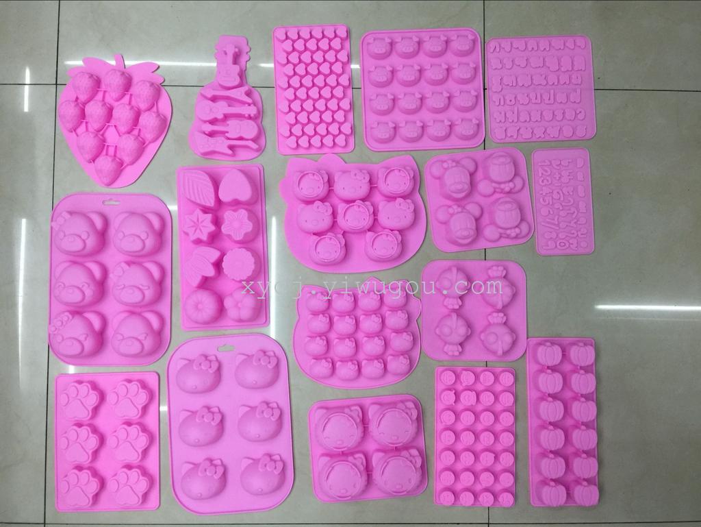 硅胶模KT猫凯蒂猫新款正品巧克力模熊迪斯尼维尼熊