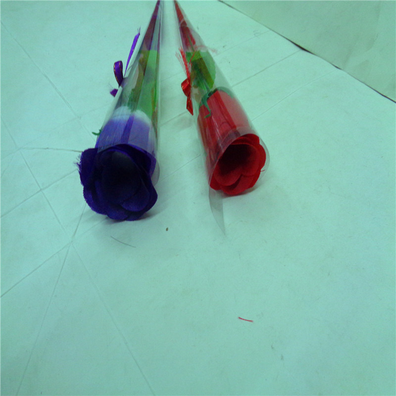 Children's plastic toys roll silk flower couple proposal romantic gifts rose stalls supply factory direct sales