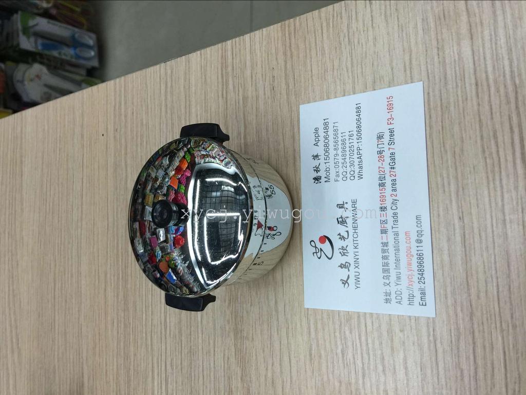 Timer, electric alarm clock, eggs, salted eggs, frying pan, champagne Specification drawing