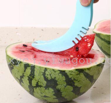 Candy-colored watermelon cutter, large fruit Hami melon divider, fruit knife, multi-functional watermelon pulp remover