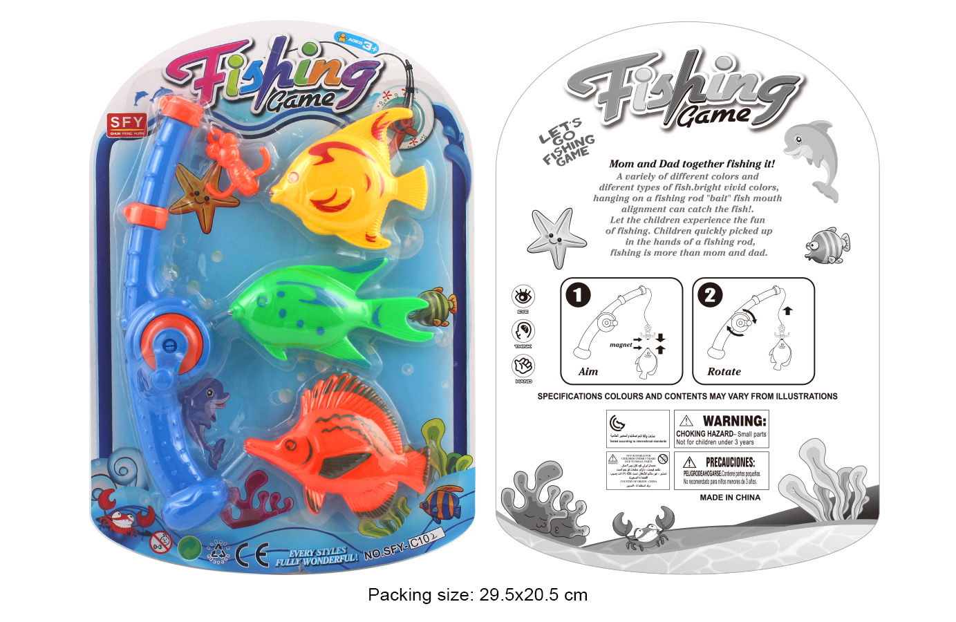 C102 Fishing Toy Magnetic Toy Summer Water Play 1