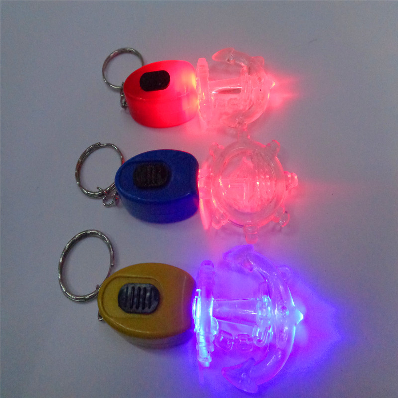 Children's toys 219 Rudder Anchor Stars Gift LED keychain, night light, luminous pendant factory direct sales Specification image