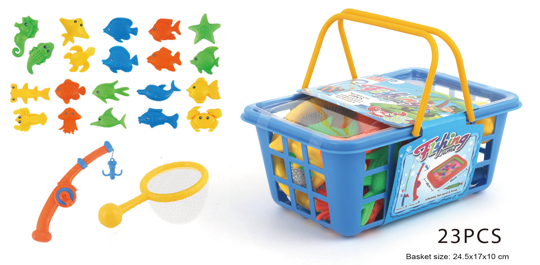Fishing toys, magnetic toys full figure