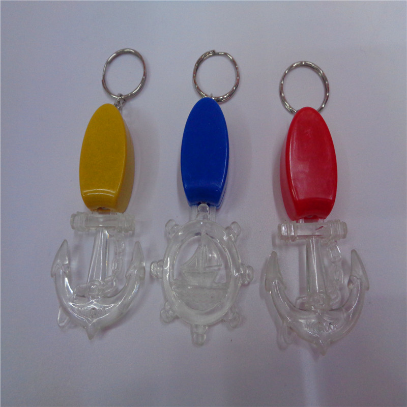 Children's toys 219 Rudder Anchor Stars Gift LED keychain, night light, luminous pendant factory direct sales details Picture