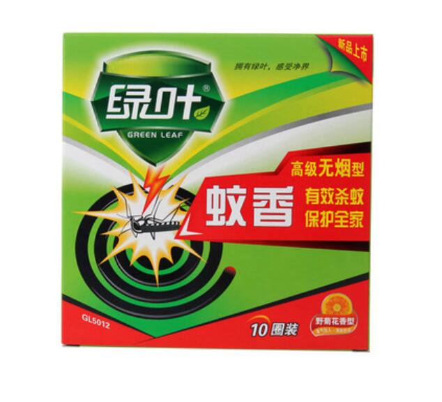 885 绿叶盘香 有效无烟蚊香 灭蚊 蚊香液蚊香器灭蚊杀蚊除蚊10盘