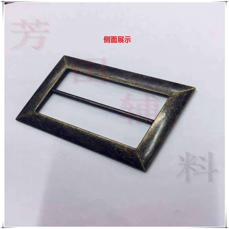 62 inner diameter 4430# alloy bronze large inner diameter three-position buckle, Japanese character buckle, adjustable buckle, decorative buckle details Picture