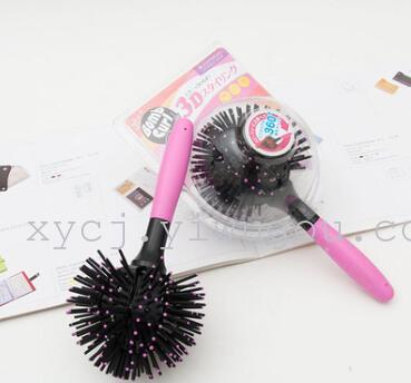 Japanese and Korean popular 3d spherical styling comb massage comb spherical curly hair comb styling tools