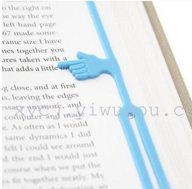 Manufacturers custom creative home gifts silicone finger bookmarks stationery silicone book holder