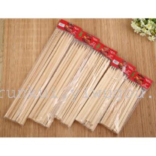 Factory direct 4.0*25 bamboo skewers manufacturers wholesale barbecue bamboo skewers barbecue skewers thumbnail