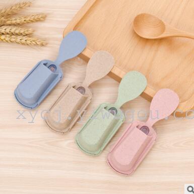 Wheat orange stem kitchen rice spoon storage rack, suction cup type rice spoon base, rice cooker suction pot wall rack, storage rack details Picture