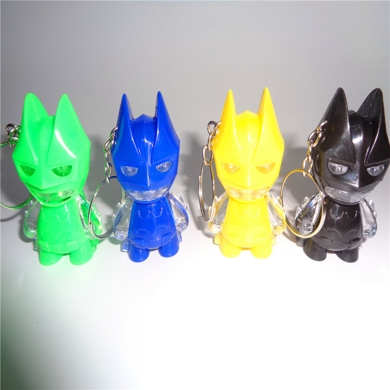 Children's plastic toy keychains, Batman lights, free gifts, LED night lights, light emission, factory direct sales Specification image