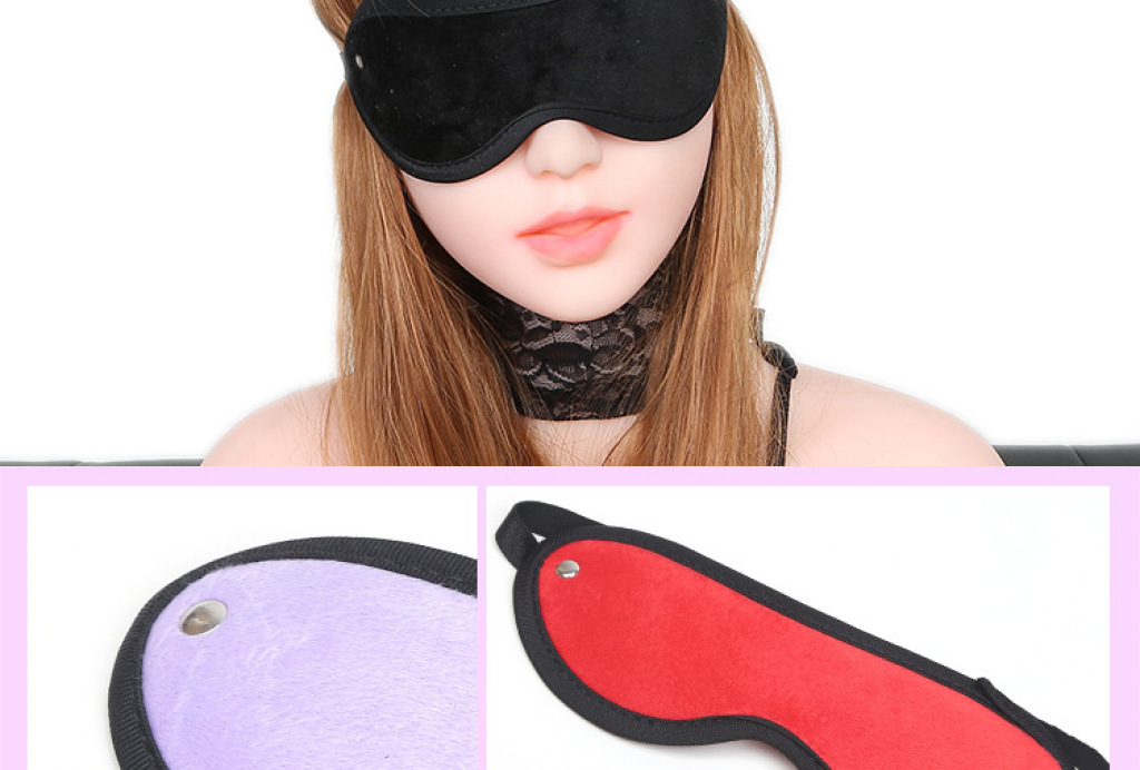 成人情趣用品 遮光超柔 夫妻调情另类 毛绒遮光眼罩 详情图3