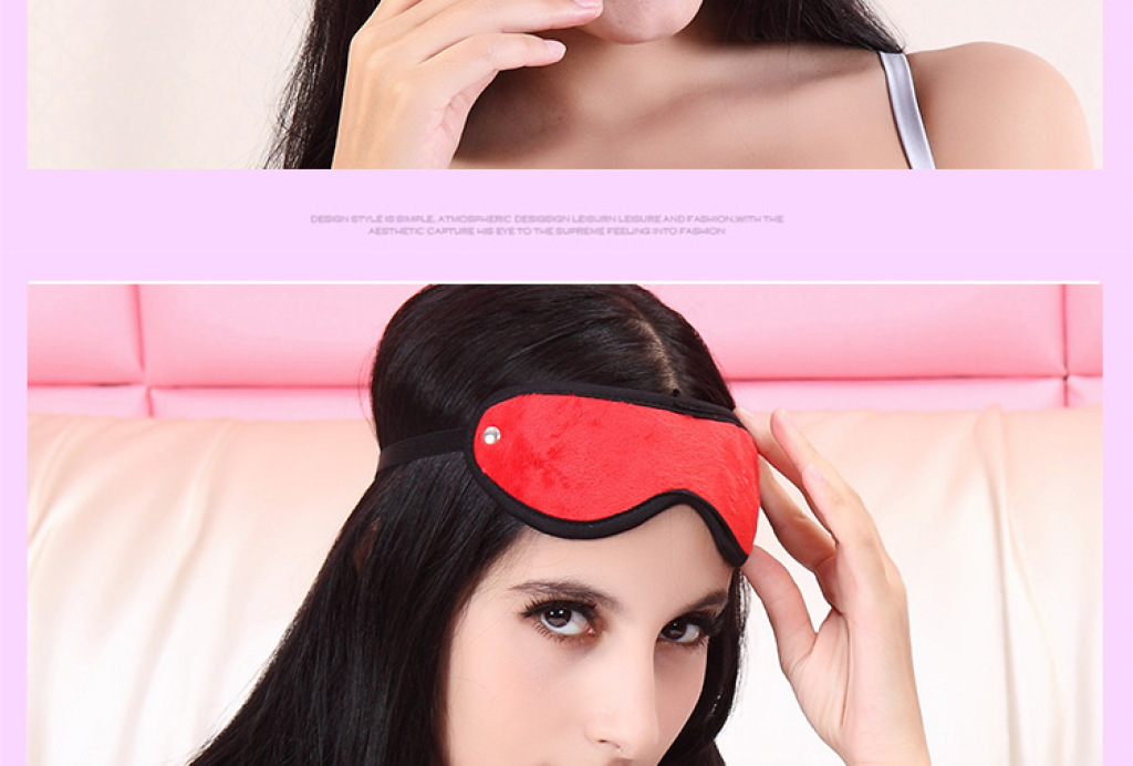 成人情趣用品 遮光超柔 夫妻调情另类 毛绒遮光眼罩 详情图2