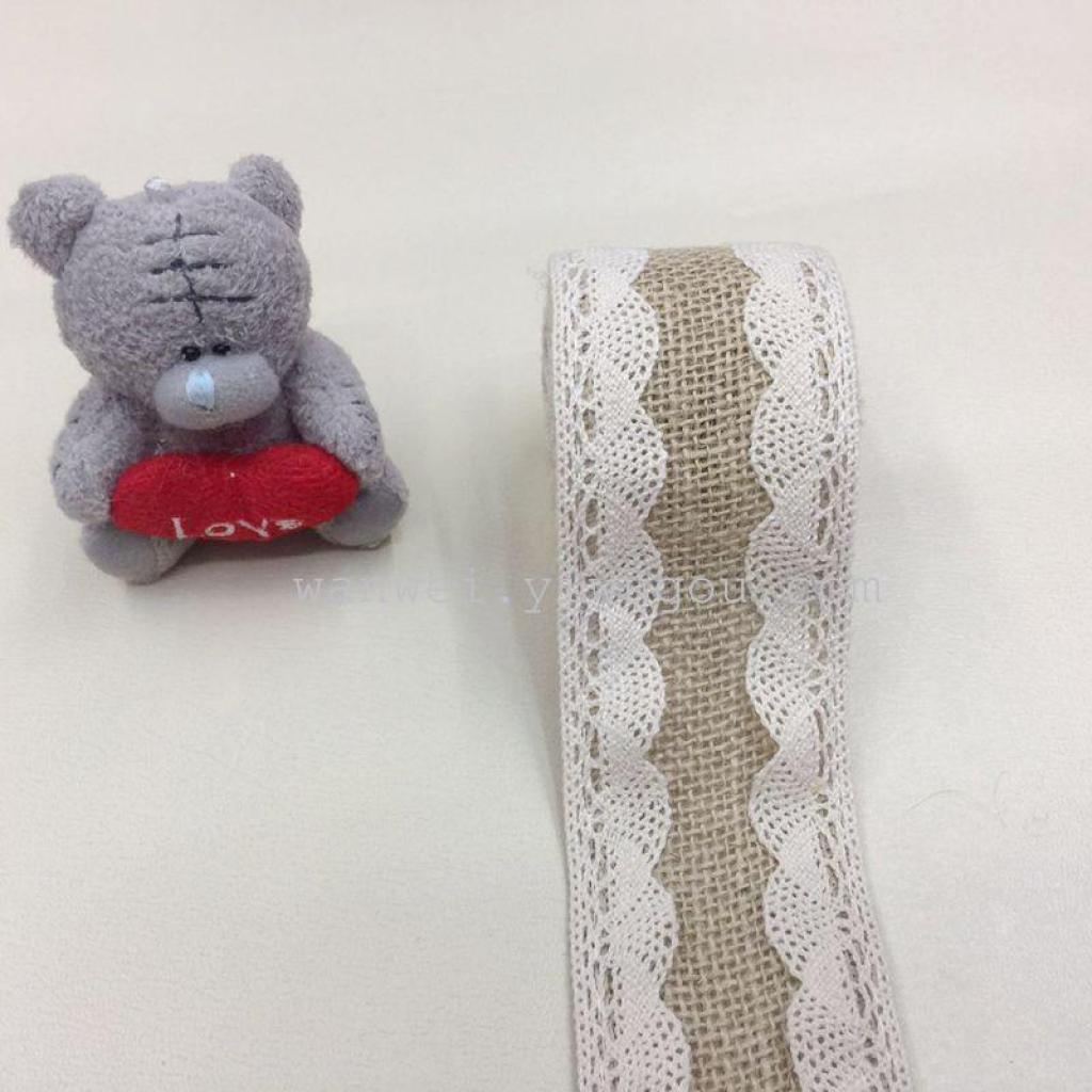 Lace edge, linen roll, cotton embroidered edge flower packaging material Application Scenario