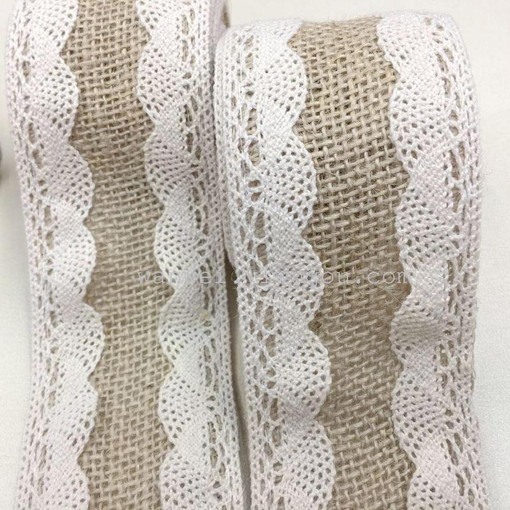 Lace edge, linen roll, cotton embroidered edge flower packaging material Specification image
