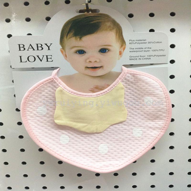 Baby bibs with waterproof single-sided buckle straps and strawberry wipes are sold directly by the manufacturer for export