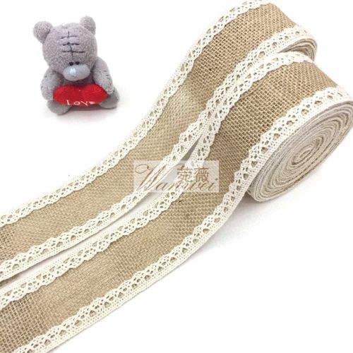 Lace edge, linen roll, cotton embroidered edge flower packaging material