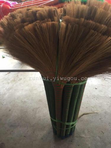 Manufacturers direct wholesale conjoined miscanthus Fengwei grass Mangawhite sorghum broom broom Longhu broomstick