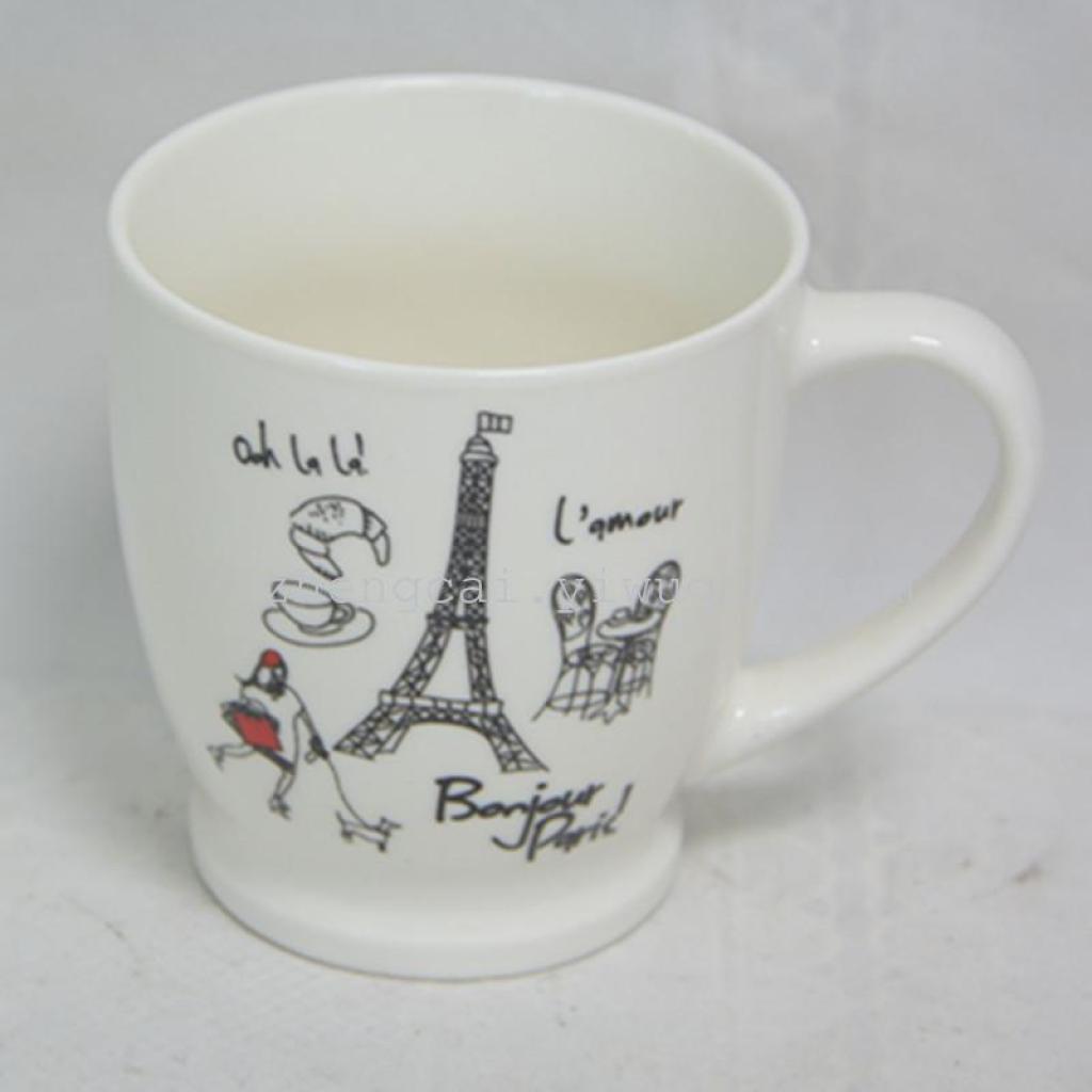 Cartoon pattern ceramic coffee mug Water mug gift mug Specification drawing