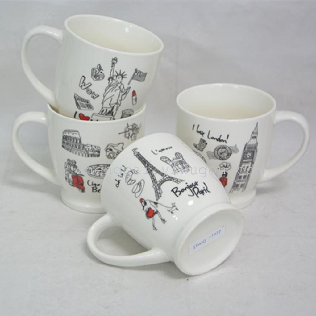 Cartoon pattern ceramic coffee mug Water mug gift mug Application Scenario