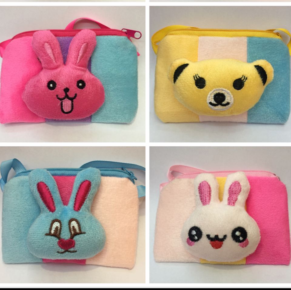 Plush coin purse, cartoon bag, animal head wallet, gift wallet details Picture