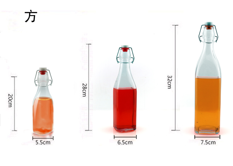 250-1000ml装酒瓶 密封瓶 饮料玻璃瓶 酵素瓶
