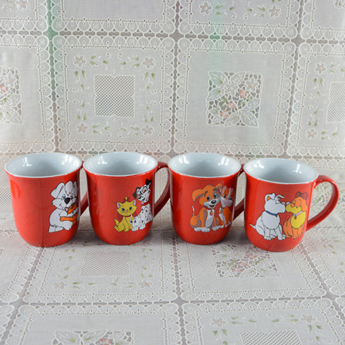 Daily cartoon Dalmatian animal water cup and coffee cup