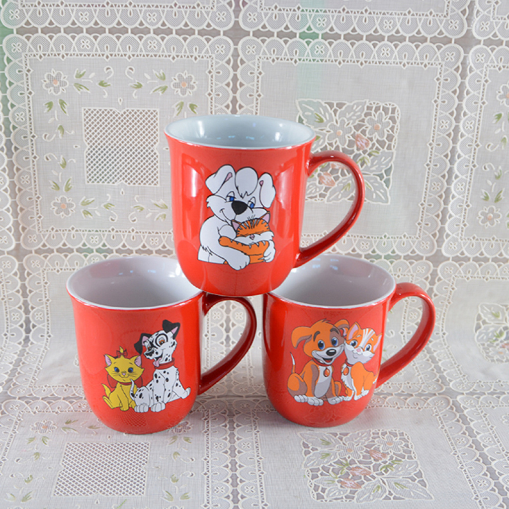 Daily cartoon Dalmatian animal water cup and coffee cup Specification image
