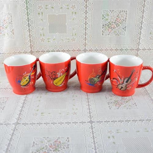 Cartoon-patterned beveled water cups and coffee cups