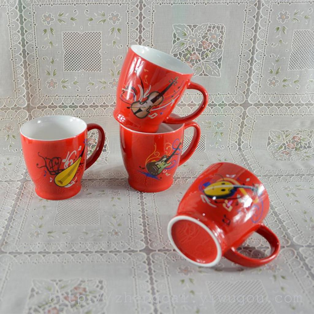 Cartoon-patterned beveled water cups and coffee cups Application Scenario
