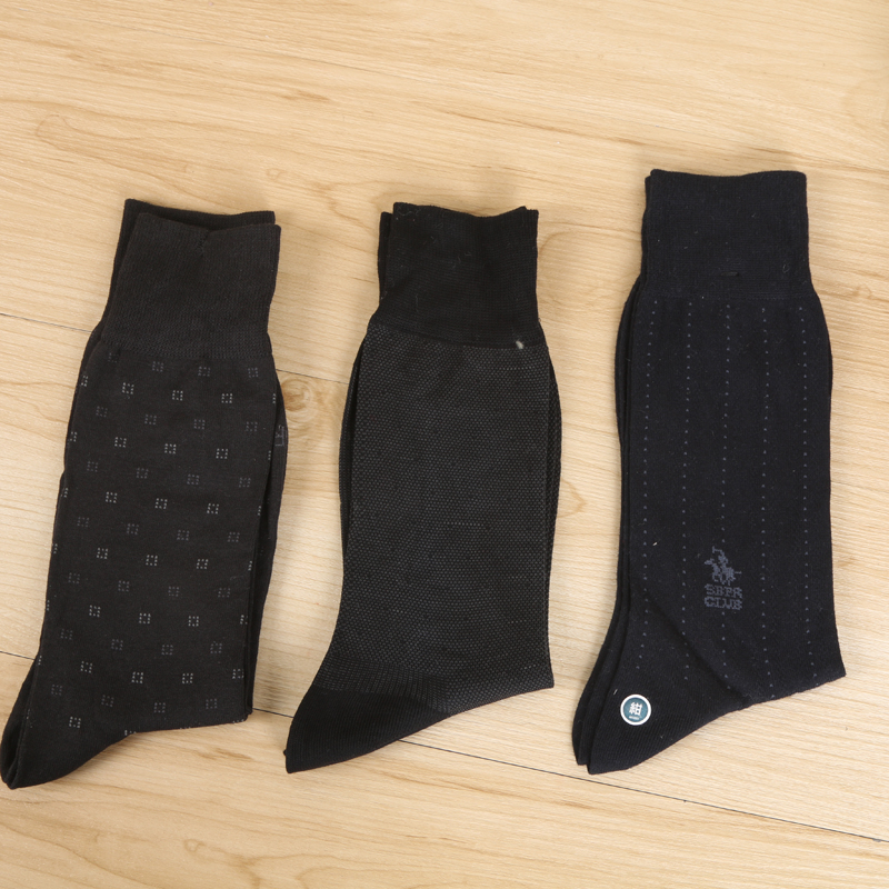 Street stall autumn and winter men's socks, tall men's socks, business sports socks, long cotton socks, thickened warm socks details Picture