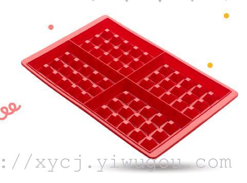 Silicone cake mold, 5-piece heart-shaped waffle mold, round chocolate mold for oven and microwave Application Scenario