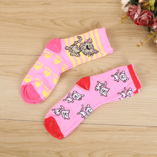 Ground stall new fashion jacquard cartoon socks warm children socks big children socks