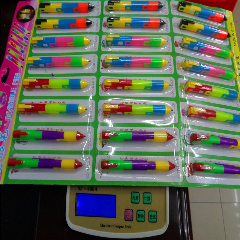 儿童玩具变形验钞隐形笔 赠送礼品LED灯笔 发光隐形写字笔厂直销详情图3