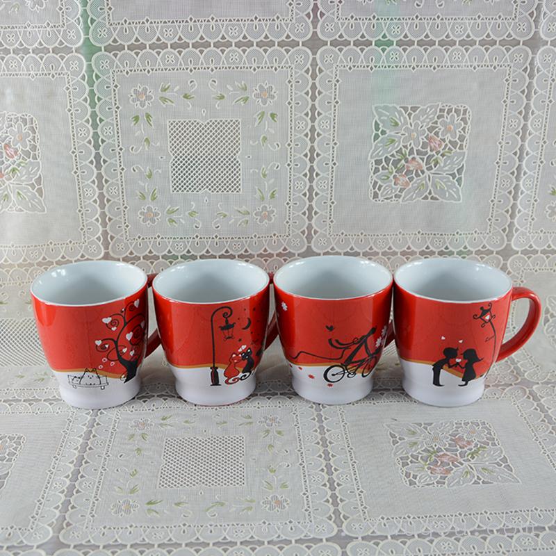 Daily Valentine's Day corner-cut water cups and coffee cups Application Scenario