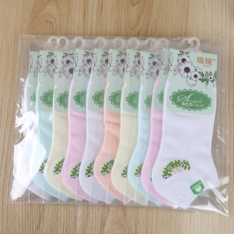 Fashionable solid-color domestic sales women's boat socks, comfortable sports women's socks, student socks, cotton socks details Picture