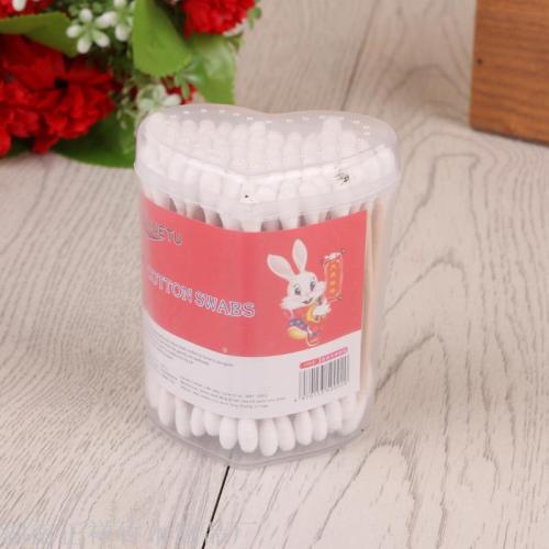 Cotton swabs Children's cotton swabs heart line bamboo cotton swabs