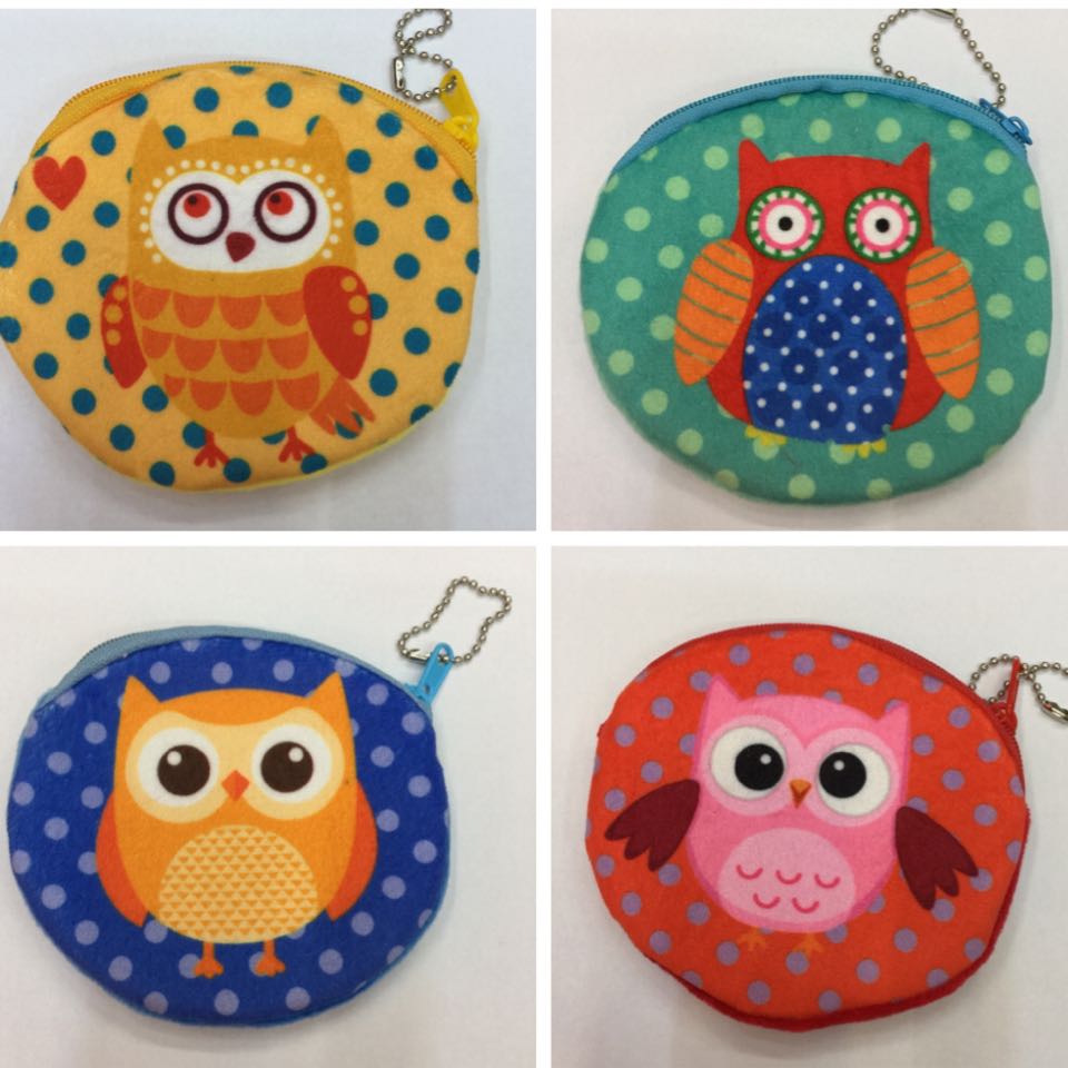 In stock, exclusively for street stalls, wholesale, night market stalls, coin purse, printed bag, 3D wallet, 10cm owl Application Scenario