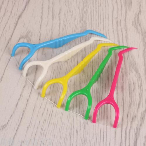 Super fine floss stick flat floss rack