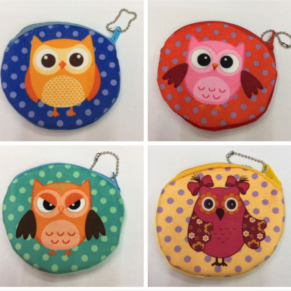 In stock, exclusively for street stalls, wholesale, night market stalls, coin purse, printed bag, 3D wallet, 10cm owl