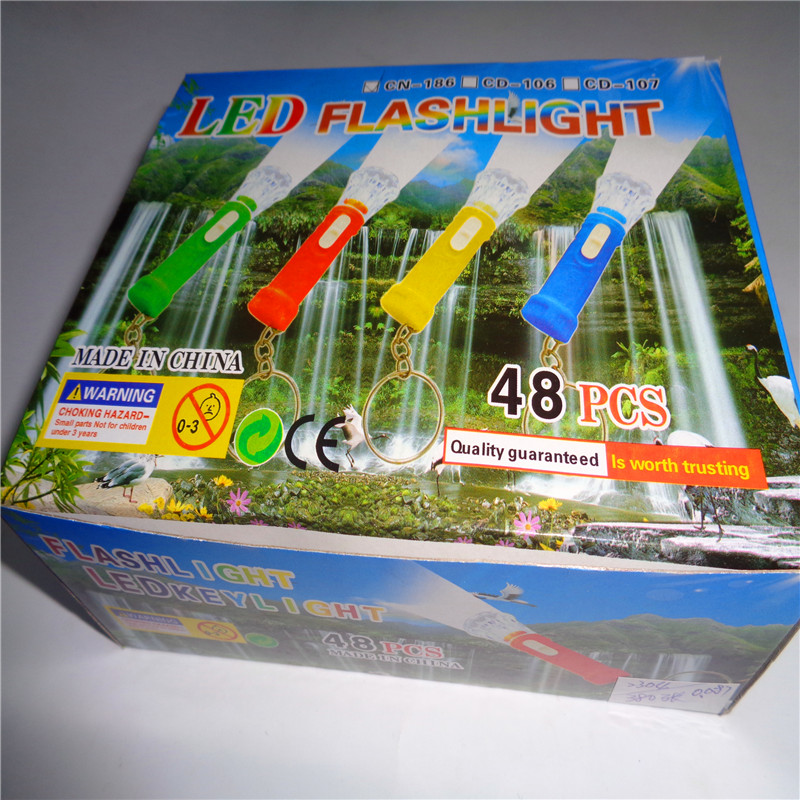 Children's toys CN-186 flashlight, gift keychain, LED night light, light source, factory direct sales