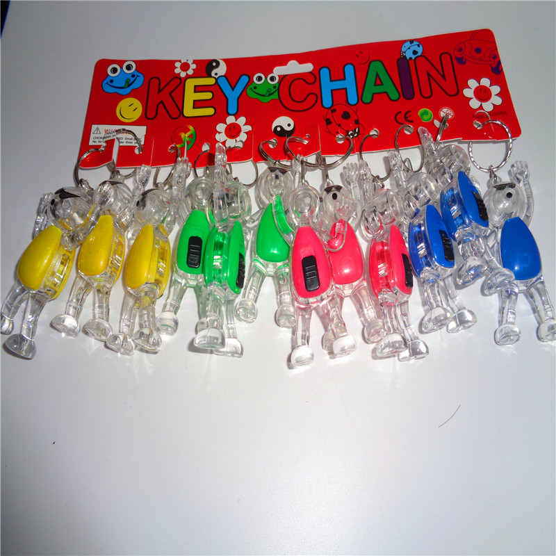 儿童玩具美人猴钥匙扣灯 活动赠品LED钥匙扣小夜灯 发光货源直销