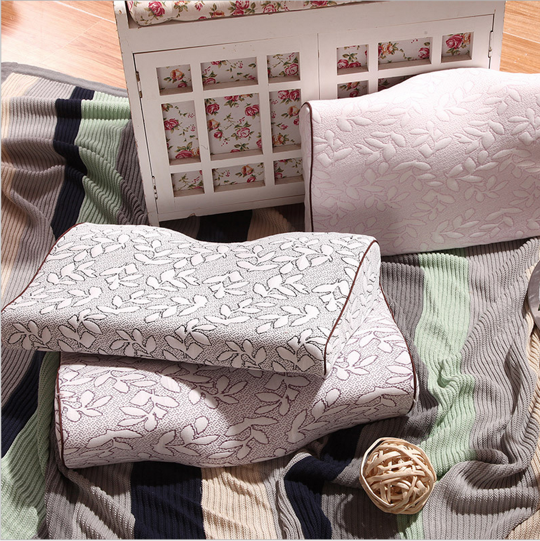 树叶花止鼾枕蝶形枕记忆棉慢回弹