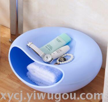 Lazy person's melon seed basin, living room plastic melon seed plate, creative dry fruit, nut and snack storage basin, kitchen and bathroom storage Specification image